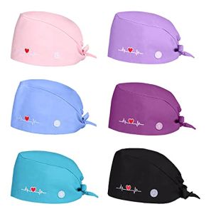 Comius Sharp - Lot de 6 Bonnets Bouffants Réglables et Respirants, Unisexes pour Soins Personnels