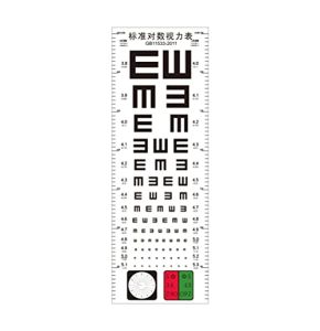 iPlusSmile Waterproof Eye Chart with Measurement Height