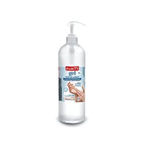 Flacon Pompe De 1 Litre - Gel Hydroalcoolique Purity 703 - Sans Parfum, Désinfection Efficace