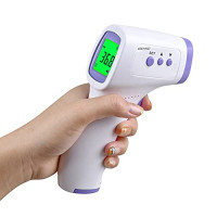 Thermomètre Frontal Infrarouge médicale Thermometre sans Contact pour Adulte Enfant bébé, Affichage LCD Mode avec indicateurs colorés Option s...