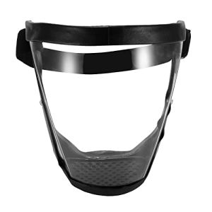 EASONGEE Visière De Protection Intégrale Réglable En Plastique Anti-Buée Respirant Pour Adulte Homme Et Femme Transparent