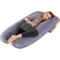 SHILINTONG Premium Velvet Pregnancy Cushion: Comfort & Full Support