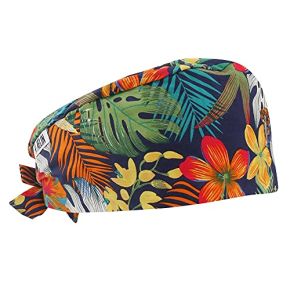 Medical Scrub Cap Unisex Short Hair 100% Cotton (Navy Blue)