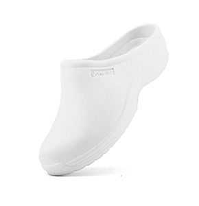 JOMIX Sabots Sanitaires Femme de Travail Hôpital Cuisine Jardin, Blanc, 39 EU