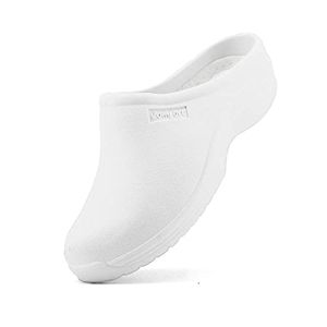 JOMIX Sabots sanitaires Femme de Travail Hôpital Cuisine Jardin, Blanc, 41 EU