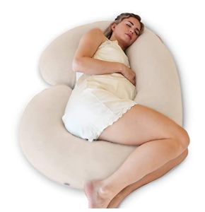 Pharmedoc Coussin de Grossesse Multifonctionnel en Coton Bio - 145x76 cm
