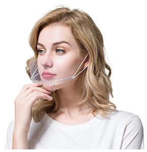 Gusto 12 Pièces Visière Masque Transparent pour Nez et Bouche avec Élastiques pour Chefs de Cuisine Restaurants Aesthetic Studio