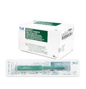 Warrior Dermal Anchor with Crystal Titanium G23 Sterile and Kai Medical Biopsy Dermal Punch Disposable Perforating Tool Kit