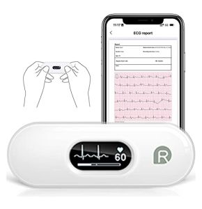 Wellue DuoEK-S Portable Wireless ECG Monitor with Bluetooth and OLED Display