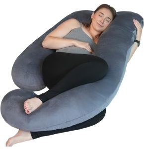 PinkFroggie Coussin de Grossesse, Grand Coussinet d'Allaitement en Forme de U, Coussins de Maternité et Corps pour Dormir de Grossesse