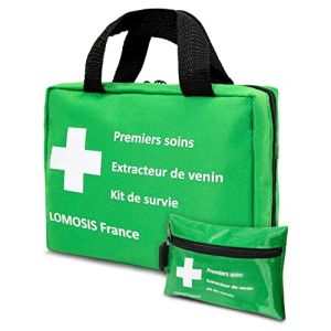 Trousse De Secours 3 En 1 : Kit De Premiers Soins + Kit De Survie (Couverture, Pierre À Feu,...) + Extracteur De Venin - 167 Pcs - Idéale Pour Les Vacances