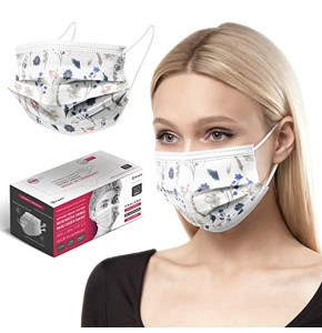 HARD 50 pcs Respirateurs jetables | Made in Germany | masque chirurgical de Protection Type IIR | certifié CE EN14683 | Filtratio 99,78% - Taille:...
