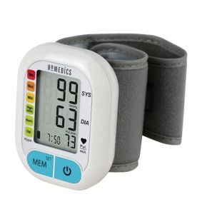 Homedics Tensiomètre électronique medical de poignet mesure le Rythme Cardiaque et la tension arterielle- Saturometre Détection arythmie cardiaq...