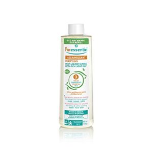 Puressentiel Liquid Soap with 3 Organic Essential Oils - Antibacterial - Face, Hands, and Body - For Dry, Sensitive, and Reactive Skin