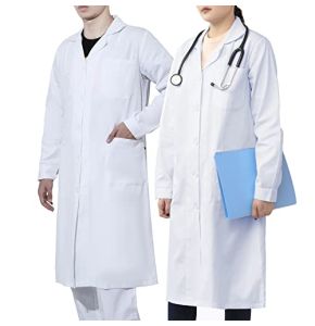 WORK IDEA Blouse 100 % Coton, De Laboratoire Et Médecine, Pour Homme Et Femme, Blanc, S
