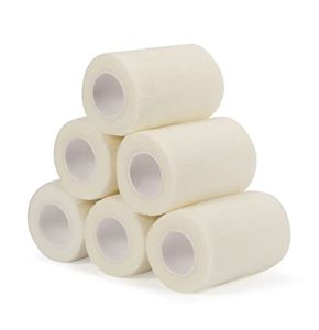Sagafly Self-Adhesive Cohesive Bandages 7.5 cm x 4.5 m, 6 Rolls Medical Elastic Bandages for Animals, Sports, and First Aid
