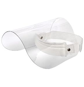 GIMA Visière Écran de protection transparent en polycarbonate, inclinable, résistant aux éclaboussures, anti-buée, certifié EPI classe II, pr...