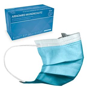 ARNOMED Blue Medical Masks 50x Type IIR Compliant with EN 14683