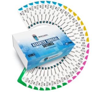 32 Fils De Suture Avec Aiguilles Pour Entrainement - Recharge Kit