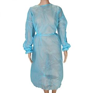 Vivezen - Pack of 20 Disposable Protective Gowns - One Size - Blue
