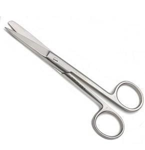 MJW Premium Nurse Scissors - Brushed Stainless Steel Autoclavable 15.5 cm - Silver