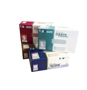 Hurry Jump Blue Nitrile Glove Examination Food Disposable Powder-Free Talc-Free Latex-Free Box of 100 - Blue Size L