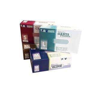 Hurry Jump Gant Nitrile Bleu Gant D'Examen Gant De Cuisine Alimentaire Jetable Non Poudré Sans Talc Et Sans Latex Boîte De 100 - Bleu Taille L