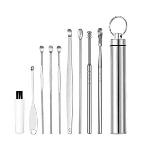 LenEurest Ear Wax Cleaner Ear Curette - Stainless Steel Ear Wax Removal Cleaner