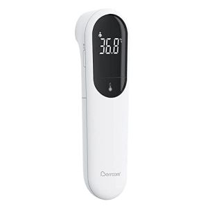 Berrcom Thermomètre Frontal Adulte, Nouveau thermomètre infrarouge à Double Sonde, Thermomètre Médicale Bébé, avec Alarme de Fièvre, Affich...