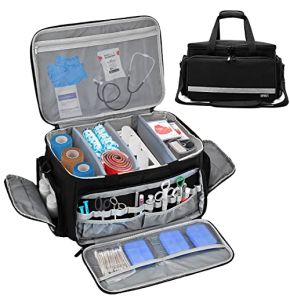 LEFOR·Z Sac de Fournitures Médicales pour Premiers Intervenants et Infirmières avec Séparateurs Amovibles