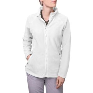 HRM 1202 Full-Zip Blouson Premium Micro Fleece I Functional Jacket Workwear I High Quality and Durable Women's Clothing, White, XL