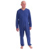 FERRUCCI COMFORT Pyjama Gériatrique avec Fermeture éclair au Dos - 100% en Coton - pour Les Personnes âgées - 9078 ML PL - Fermeture éclair re...