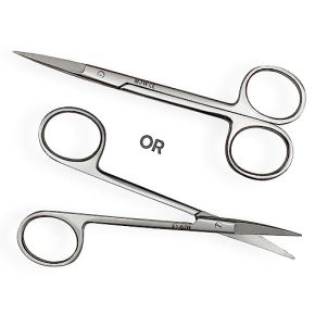 MJW Professional Stainless Steel Nail Scissors - For Beard, Nose Hair, Ears, and Crafts