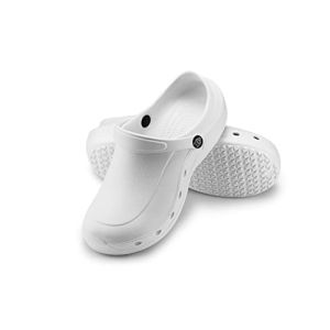 Estro Unisex Clogs for Men and Women - Lightweight Plastic Garden Clogs for Men and Women F92 (39, White)