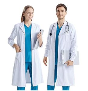 CoatCool Blouse Lycée Manche Longue en Coton avec Poche - Chimie Laboratoire - Femme Homme
