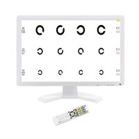 Visual Acuity Chart Digital LCD 48,3 cm Tableaux oculaires optiques électroniques avec plus de 44 cibles visuelles et 5 méthodes d'affichage, tes...