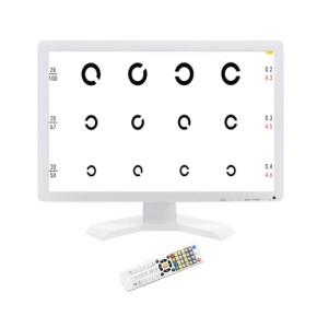 Visual Acuity Chart Digital LCD 48,3 cm Tableaux oculaires optiques électroniques avec plus de 44 cibles visuelles et 5 méthodes d'affichage, tes...