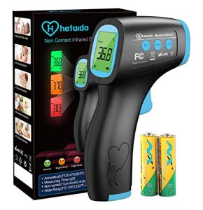 Thermomètre Frontal Lcd , Termometre Médical Infrarouge, Thermometre Sans Contact pour Adultes Bebe Enfants, Thermometre Digital avec Lectures Pr...