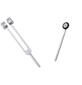 NCD Medical C-128 Tuning Fork and Prestige Medical Reflex Hammer