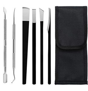 Seloxmcs Kits de Couteaux de Pédicure Professionnels, Coupe Cors Pied Scalpel Lame Bistouri Couteau Kit Pour Coupe RâPe à PéDicure Fichier Ense...