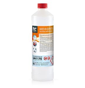 6 x 1 L Höfer Chemie Alcool à Brûler 94% - Nettoyant et Dégraissant