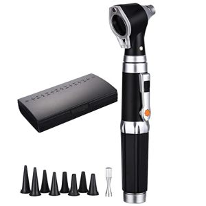 JOFLVA Otoscope, Otoscope Kit, Mini Pocket Otoscope, Ear Scope Kit with Light, 3x Magnification and 8 Ear Tips