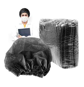 50 Pcs Disposable Nurse Cap, Non-Woven Dustproof Mushroom Cap Protective Hat