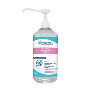 Wyritol - Gel Hydroalcoolique 1L - Désinfectant Mains - Formule Naturelle - Antibactérien et Virucide - 70,2% Ethanol - Fabrication Française