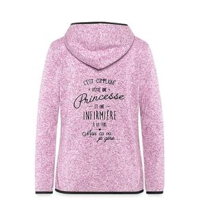 Spreadshirt Princess and Nurse Hoodie for Women, XL, Heather Lilac