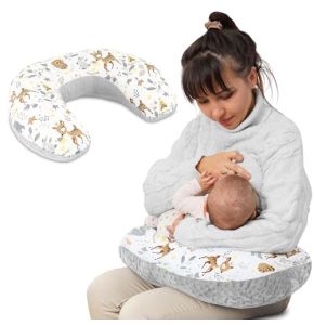 Totsy Baby Compact Nursing Pillow Minky 130 Cm - Small Nursing Pillow for Travel