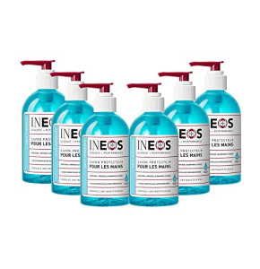 INEOS – Savon Main liquide - Hydratant – Sels Minéraux – 6 bouteilles - 250ml