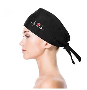 Calot Chirurgien Femme Bonnet de Travail Réglable avec Boutons