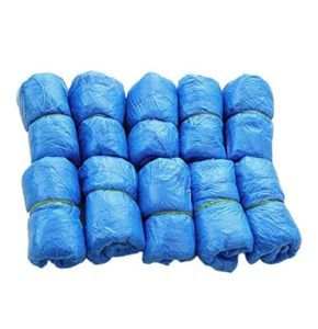 100pcs Disposable Shoe Covers Plastic Non-Slip Dust Covers