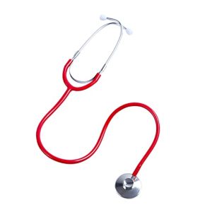 Stéthoscope Pour Enfants, Stéthoscope En Métal, Stéthoscope Jouet, Pour Le Jeu De Rôle, L'Équipement Éducatif Ou De Pratique Rouge Tokaneit